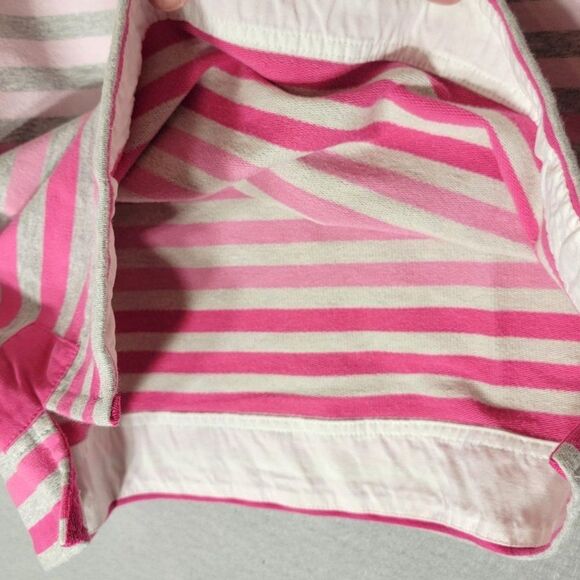 Joules Cowdray Sweatshirt Womens 6 Pullover Pink White Striped Mock Neck Barbie - Picture 8 of 12